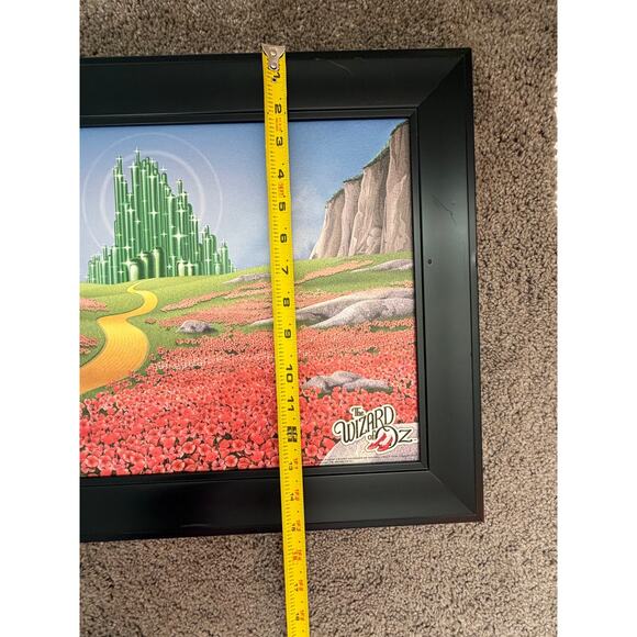Wizard of Oz Framed Art Panoramic Picture Featuring Dorothy and Friends 39x15 - Picture 12 of 12